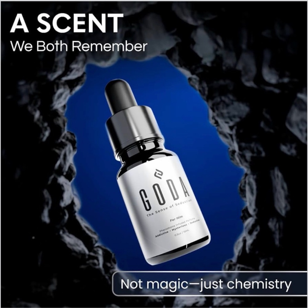 (3)GODA For Him Pheromone Cologne - Black Dropper Bottle - Picture 12 of 16